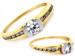 Lovrin Arany gyűrű 585 14k cirkónia kövekkel nőknek 2.50g Solitare (45931334)