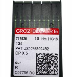 Groz-Beckert Varrógéptűk Groz-beckert Láncszemes Géphez Golyós 135x5 100/14SES (135x5 DPx5 100/14SES)