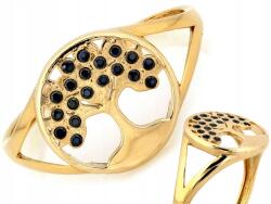 Lovrin Arany gyűrű 585 kétszínű, fehér cirkónia köves eljegyzési gyűrű, 14-es méret (Lovrin)