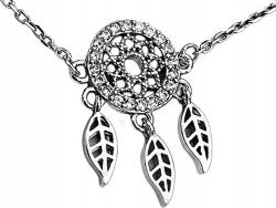 Lovrin 925-ös ezüst nyaklánc álomfogó fehér cirkónia kövekkel, tollakkal ajándék ötlet (62203092)