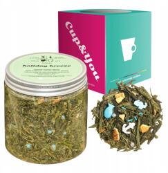 Cup&You Holiday Breeze zöld tea grapefruit héja cukor dekor 110g (herbata liściasta sypana susz mieszanka napar)
