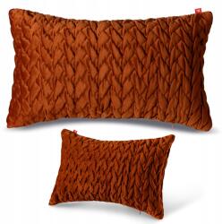 Softimi Díszpárnahuzat 30X50cm Velúr Velvet Dekoratív 100% Díszítő (DECO-PILLOW-30X50-PIK3-RUST)