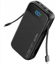 SOUNIX 30000 mAh-os Powerbank 22, 5W Qc Pd 2x Usb Usb-c, Beépített Usb-c Kábellel (P88)
