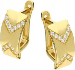 Lovrin Arany fülbevaló 585 Lemez cirkóniákkal 1, 86g női minta ajándékba (Lovrin 58761)