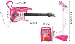 1Mcz Rock elektromos gitár, erősítő és mikrofon (4709)