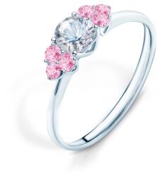 SAVICKI Inel de logodnă Fairytale: aur alb, safir alb - savicki - 5 882,00 RON