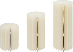  3 Db Összecsukható Karton Virágállvány Központi Dísz Esküvőre (JJOUL8-001100)