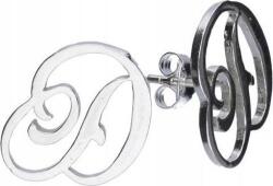 Lovrin Ezüst fülbevaló 925 divatos, "D" betűs, stekkeres, 2, 41g, női, ajándékba (Lovrin 45677)