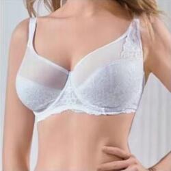 Lanny Mode Csipkés melltartó Lanny Mode Róża (Rózsa), félig merevített, fehér, 90C