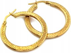 Lovrin Arany fülbevaló 585 karátos, lógó karika, 33 mm átmérőjű, divatos női karika fülbevaló