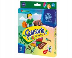 ASTRA Modellező anyag (levegőn száradó gyurma) Sensorio Kids Pixel, 16 szín, 336124023 (336124023)