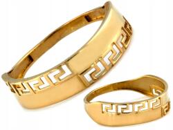 Lovrin Női gyűrű arany 585 divatos fényes áttört görög mintás 14k méret 19 (62099736)