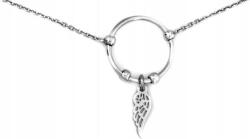 Lovrin Ezüstözött, aranyozott női nyaklánc 925-ös szárny medállal, modern dizájn (Lovrin 45473)