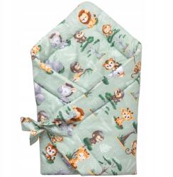 Jukki Babarózsaszín 80x80 cm-es pamut pólya takaró (5904506829446)