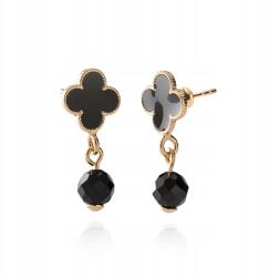 Giorre Ezüst Lóhere Fülbevaló Fehér Korall 925 Ezüst Aranyozott Giorre (5905804387508)