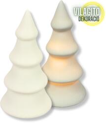  Világító porcelán fenyő 13cm