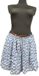 Tommy Hilfiger Midi Szoknya Kényelmes Övvel Kék Fehér M-es Méret (UB000139)