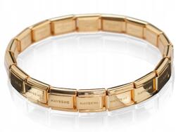 ZŁOCISTO Maybeme Arany Alap Moduláris Karkötő, 316L Acél (biżuteria na urodziny imieniny rocznicę)