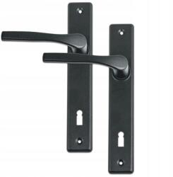 Maan Keskeny pajzsos kilincs, fekete, 72-es, cilinderzárbetéthez Maan (8119)