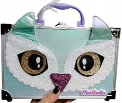 Aquarius Cosmetic 16810z Martinelia kozmetikai bőrönd bagollyal, smink készlet (5609288338055)