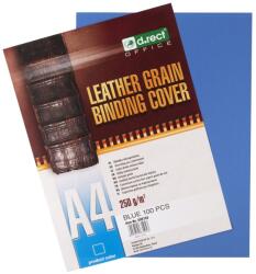D. rect Bőrszerű Textúrájú Hátsó Borító A4 Kék 100 lap (008703)