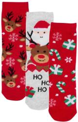  Karácsonyi mintás zokni szett/3db 23-26