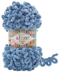 alize Puffy Fine 374 - denim kék (kötés kézzel, tű nélkül) (0064)