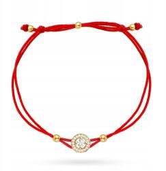 Lovrin Arany karkötő 585 karika cirkónia piros zsinór 1.3g (58717710)