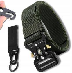 EdiBazzar Öv zöld öv iránytűvel, vászon, pattintós, taktikai öv (Pasek militarny na zatrzask pas taktyczny)