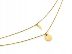 Lovrin Arany nyaklánc 585 kétsoros, állítható szárny és karika 2.41g ajándék (Lovrin)