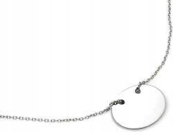 Lovrin Ezüst nyaklánc "celebrytka" kör alakú medállal, 45 cm, 925-ös finomságú ezüst, divatos