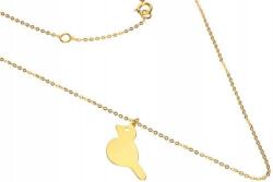 Lovrin Arany nyaklánc 585-ös lemezből, madárka, 1, 34g, női celeblánc, divatos, 14 karátos (Lovrin 60514)