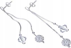 Lovrin Ezüst fülbevaló 925-ös tűzött hosszú, golyócskákkal, 3, 60g, látványos ezüstből (Lovrin 47137)