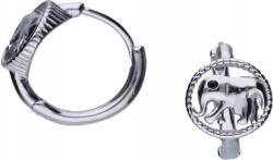 Lovrin Ezüst fülbevaló 925 elefántos cirkónia kövekkel 2, 85g egyedi design ajándékba (Lovrin 46548)