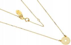 Lovrin Ezüstözött, aranyozott 925-ös ezüst nyaklánc, áttört kör alakú, 1, 52g, divatos mintával, medálokkal (Lovrin 52140)