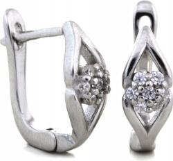 Lovrin Elegáns 925-ös ezüst fülbevaló cirkónia kövekkel, 3, 19 g, divatos nőknek (Lovrin 55399)
