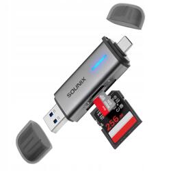 SOUNIX Czytnik Kart Sd Usb 3.0 Usb Usb-c adapter Micro Sd Tf 5 Gb/s 2TB Sounix (8720297917653)