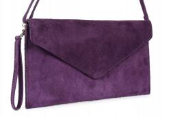 Beltimore Boríték Olasz bőr velúr névjegykártyatartó táska nat. estélyi bőr (N12darkviolet)