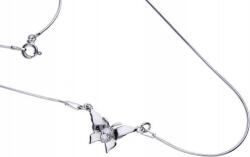 Lovrin Ezüst nyaklánc 925 pillangó cirkónia 4, 01g divatos minta női ajándék (Lovrin 51402)