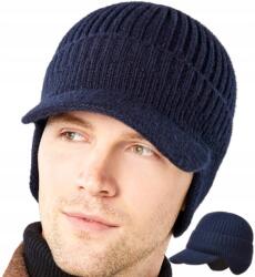 EdiBazzar Téli Férfi Sapka, meleg, sildes, vastag, átmeneti, füleket takaró őszi sapka (5905884079140)