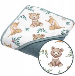 Ankras Fürdőtakaró Kapucnis 100x100 Törölköző Ankras (OKRYCIE KĄPIELOWE 100x100 NIEDŹWIEDŹ I SARNA)