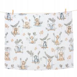 Jukki Többhasználatos Tetra Pólya, Színes, 70x80 cm (5904506812301)