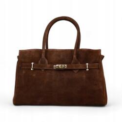 MORANTI Női táska, velúr Nella-M Csokoládé (MR-1211-23-Czekl)