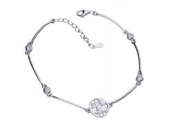 Lovrin Ezüst karkötő 925 földgömb cirkónia kövekkel, elegáns design ajándékba (Lovrin 49445)