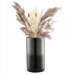  Dekoratív Üveg Padlóváza 29x16 cm Cilinder 4800 ml Fekete (B0BLW96182)