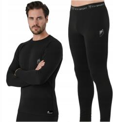 Eevi Férfi Termoaktív Fehérnemű Szett Termikus Ruházat Meleg Síeléshez Télre M (Bielizna termiczna premium PRO+ 250g/m2)