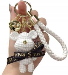 EdiBazzar Kulcstartó medál, maci, kulcstartó táskára, fehér, női, ajándék (5905884014486)