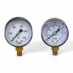 Damtry 2 db-os mini nyomásmérő készlet Argon CO2 reduktorhoz 0-250bar 0-20 l/min 1/8 (000400)