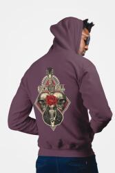  D&b Unisex Hoodie ZIPZN00014 Rock And Roll Barna-Méret S