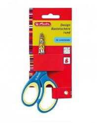 Herlitz tompa gyerekolló balkezes 13 cm - kék mintás (10897163)